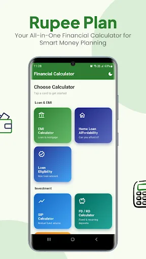 EMI Calculator: RupeePlan Android app screenshot 1