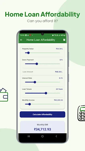 EMI Calculator: RupeePlan Android app screenshot 3