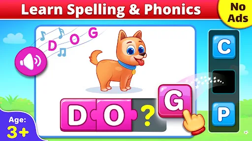 Spelling & Phonics: Kids Games Android app screenshot 1