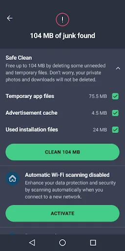 AVG Protection Android app screenshot 2