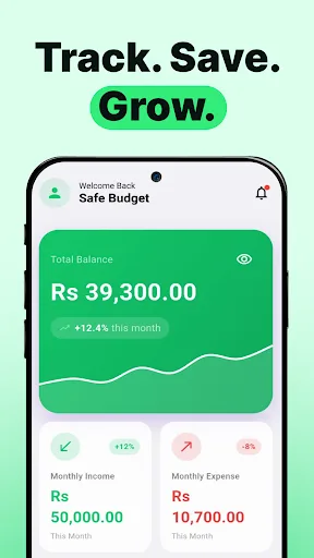 SafeBudget: Expense Tracker Android app screenshot 1
