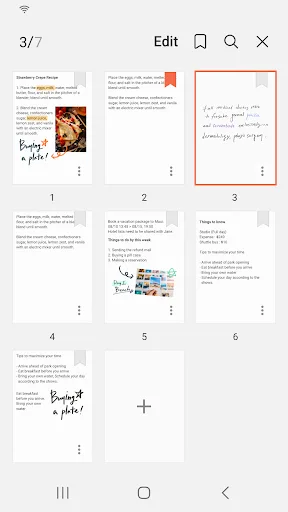 Samsung Notes Android app screenshot 5