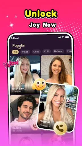 Satura - Sweet Video Calls Android app screenshot 2