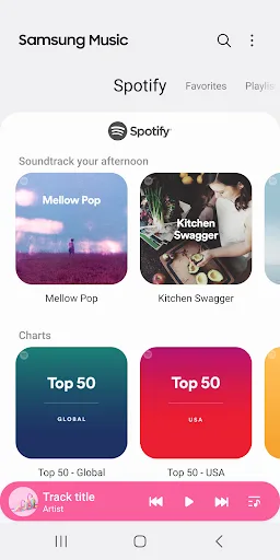 Samsung Music Android app screenshot 2