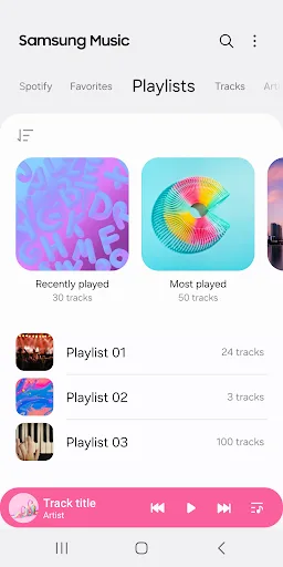Samsung Music Android app screenshot 4