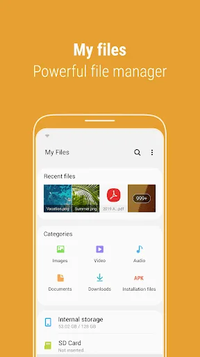Samsung My Files Android app screenshot 1