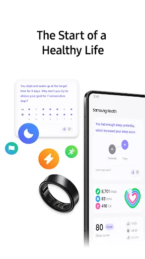 Samsung Health Android app screenshot 1