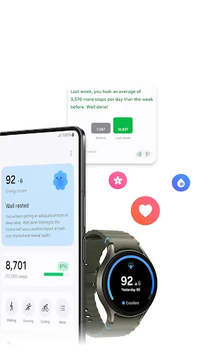 Samsung Health Android app screenshot 2