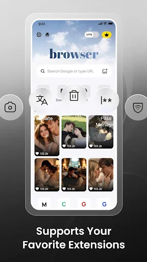 Phantom: Fast Private Browser Android app screenshot 4