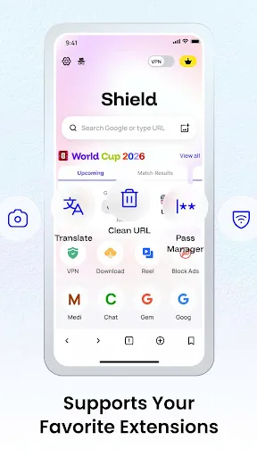 Shield: Fast & Secure Browser Android app screenshot 2