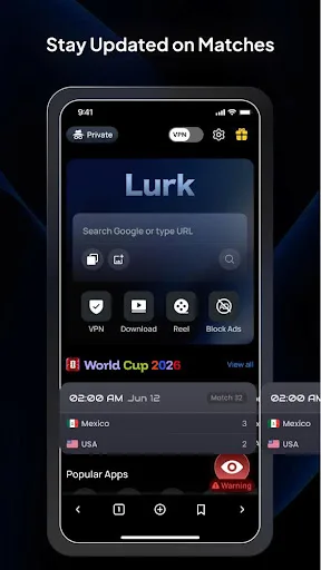 Lurk: Secure Private Browser Android app screenshot 2