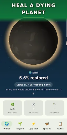 EcoVerse: Idle Planet Healer Android app screenshot 1