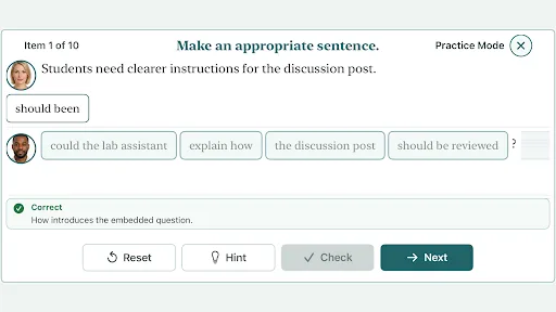TOEFL  - Complete Sentence Lab Android app screenshot 3