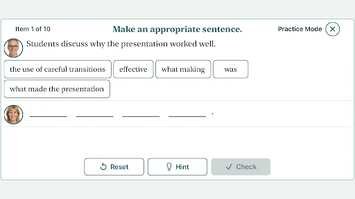 TOEFL  - Complete Sentence Lab Android app screenshot 4