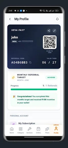 Sevafast Android app screenshot 4