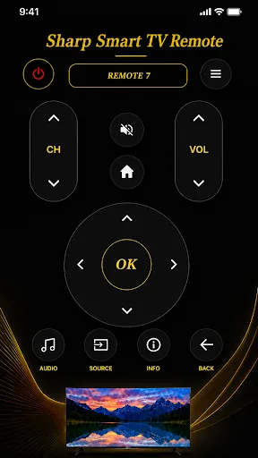 Remote for Sharp Tv Android app screenshot 2