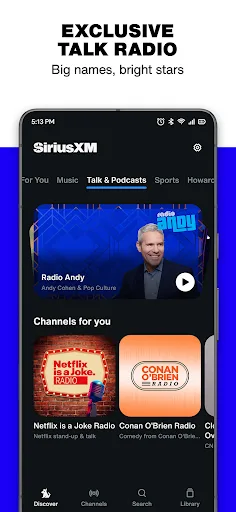 SiriusXM: Music, Sports & News Android app screenshot 3