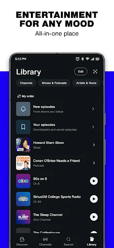 SiriusXM: Music, Sports & News Android app screenshot 6
