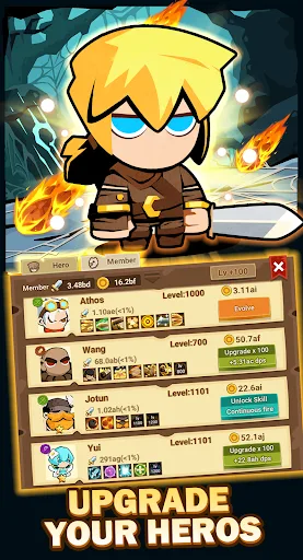 Tap Dungeon Hero-Idle RPG Game Android app screenshot 4