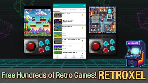 RETROXEL: Retro Arcade Games Android app screenshot 1