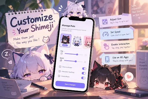 Anime Shimeji Screen Pets Android app screenshot 4