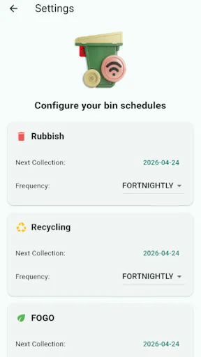 Bin Day: Smart Reminder Android app screenshot 4