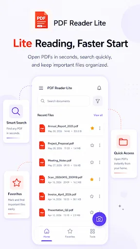 PDF Reader Lite - Fast Viewer Android app screenshot 1