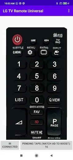 LG TV Remote Universal Android app screenshot 1