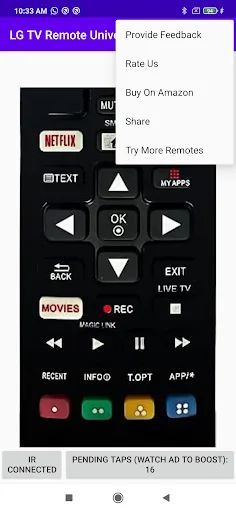 LG TV Remote Universal Android app screenshot 4