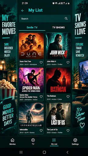 Smile TV: Movies, Dramas Android app screenshot 2