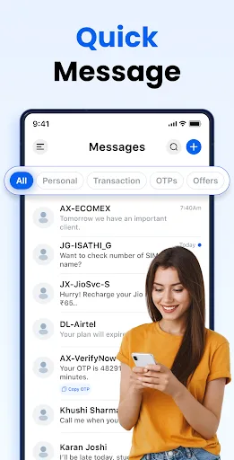 Messages – SMS Messenger Android app screenshot 1