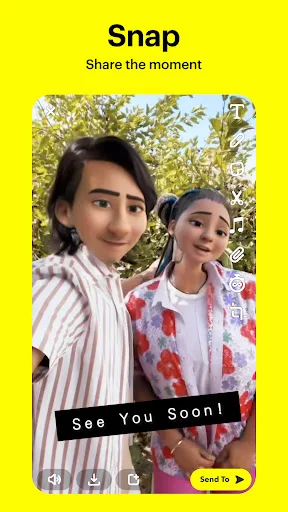 Snapchat Android app screenshot 1