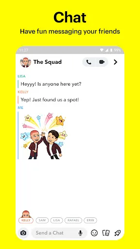 Snapchat Android app screenshot 2