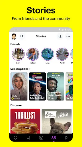 Snapchat Android app screenshot 4