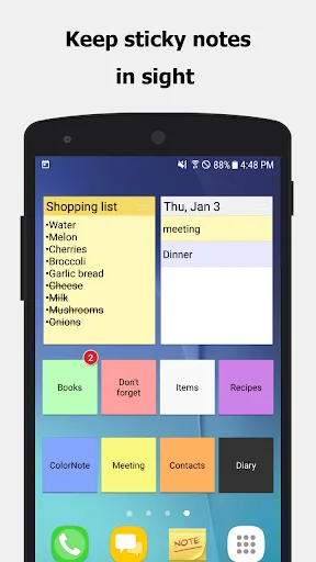 ColorNote Notepad Notes Android app screenshot 2