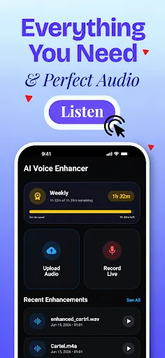 Audio Enhancer & Noise Reducer Android app screenshot 2