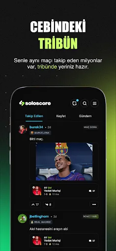 Soloscore: Sosyal & Canlı Skor Android app screenshot 3