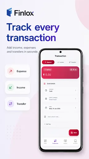 Finlox: Money Manager Android app screenshot 4