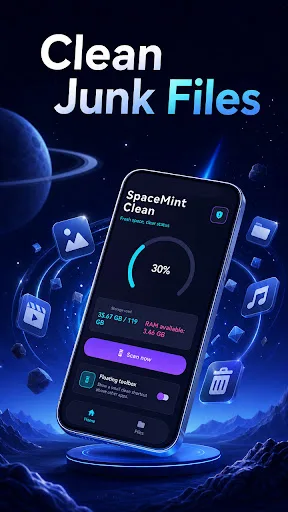 SpaceMint Clean Android app screenshot 2