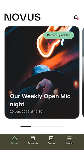 Novus Android app screenshot 1