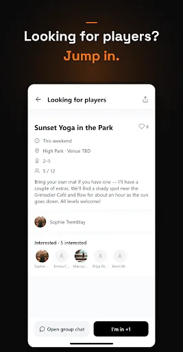 Sporvio Android app screenshot 4