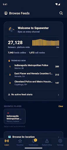 Squawster - Police Scanner Android app screenshot 1
