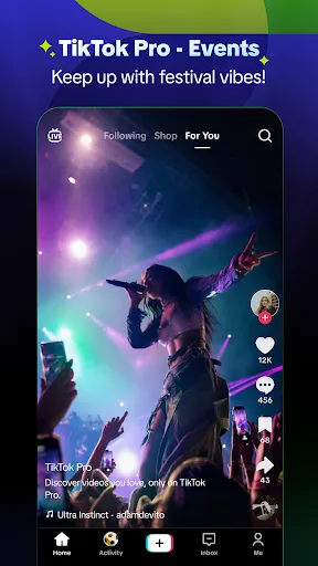 TikTok Pro - Events Android app screenshot 4