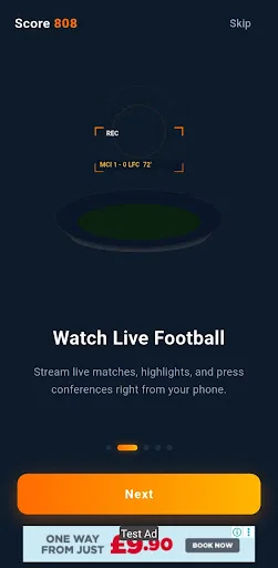 Score 808 - Live Football TV Android app screenshot 3