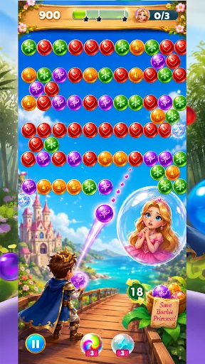 Bubble Shooter Princess Rescue Android app screenshot 2