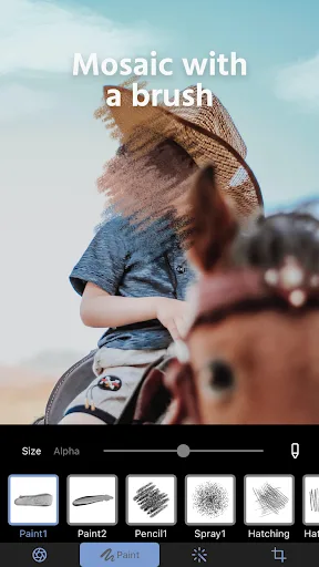 Photo Blur & Mosaic Effects Android app screenshot 2