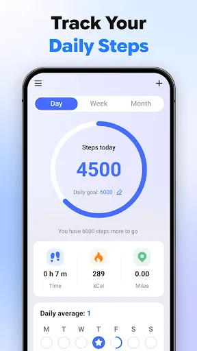 Step Tracker - Goal Counter Android app screenshot 1