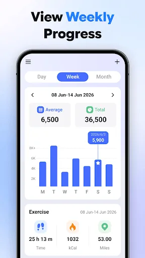 Step Tracker - Goal Counter Android app screenshot 2