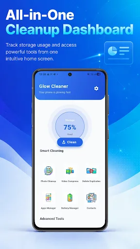 Glow Cleaner:Storage Optimizer Android app screenshot 1