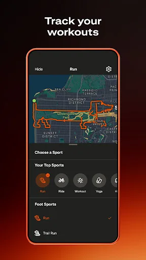 Strava: Run, Bike, Walk Android app screenshot 1